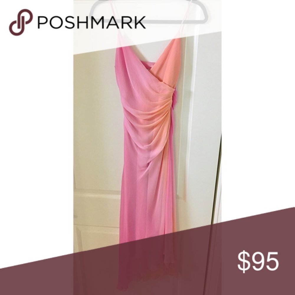 Laundry by Shelli Segal 100% Silk Ombre Dress